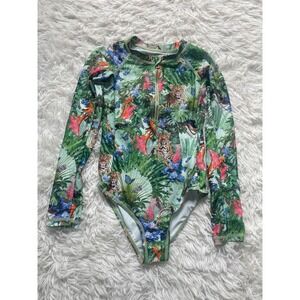 Molo Necky Long Sleeve One Piece Swimsuit